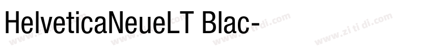 HelveticaNeueLT Blac字体转换
